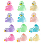 Standing and lying colorful duck resin charms