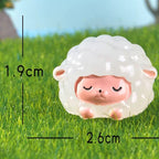 Glow in the dark cute sheep figurines product photo 6