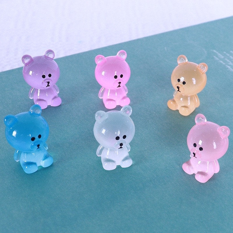Mixed cute glow resin cabochons for scrapbooking and handmade crafts