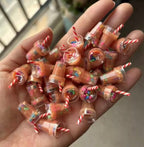 Colorful Straw Cream Cup Resin Charms | Kawaii Flatback Cabochons for DIY Crafts