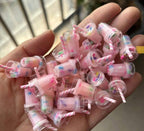 Colorful Straw Cream Cup Resin Charms | Kawaii Flatback Cabochons for DIY Crafts