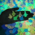 Glow in the Dark Dolphin Resin Charms luminous flatback resin cabochons for DIY crafts