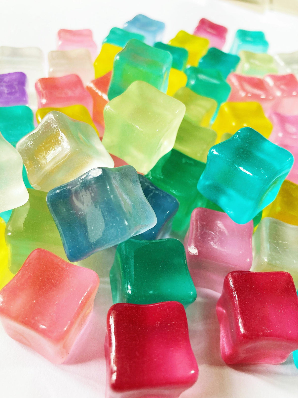 Glow in the Dark Cube Resin Charms | 18mm Flatback Cabochons
