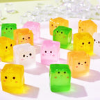 Glow in the dark kawaii resin charm cabochon for DIY crafts and decoden