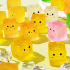 Glow in the dark kawaii resin charm cabochon for DIY crafts and decoden