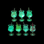 Glow in the Dark Mini Drink Cup Resin Charms luminous flatback resin cabochons for DIY crafts
