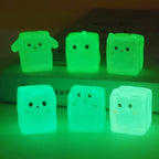 Glow in the dark kawaii resin charm cabochon for DIY crafts and decoden