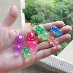 Glow in the Dark Turtle Resin Charms | 14×33mm Flatback Cabochons