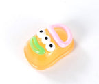 Mixed glow in the dark cartoon shoe 3D resin cabochons