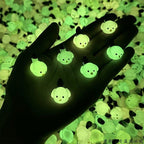 Glow in the Dark Bird Resin Charms luminous flatback resin cabochons for DIY crafts
