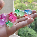 Glow in the Dark Turtle Resin Charms | 14×33mm Flatback Cabochons