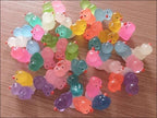 Glow in the dark mixed duck resin charm cabochon for DIY crafts and decoden