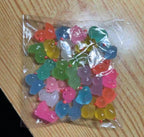Glow in the dark mixed duck resin charm cabochon for DIY crafts and decoden