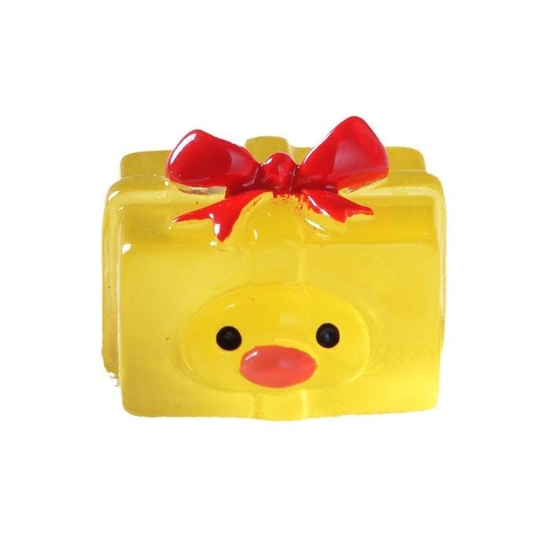 Glow in the dark duck resin charm cabochon for DIY crafts and decoden
