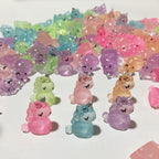 Glow in the Dark Unicorn & Horse Resin Charms | Luminous Flatback Cabochons for DIY Crafts & Phone Case Decoration (26x20mm)