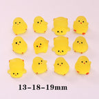 Glow in the Dark Chick Resin Charms luminous flatback resin cabochons for DIY crafts