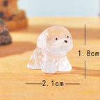 Glow in the dark dog resin charm cabochon for DIY crafts and decoden