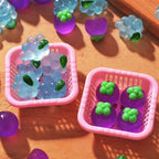 Mixed colorful glow in the dark fruit resin cabochon charms