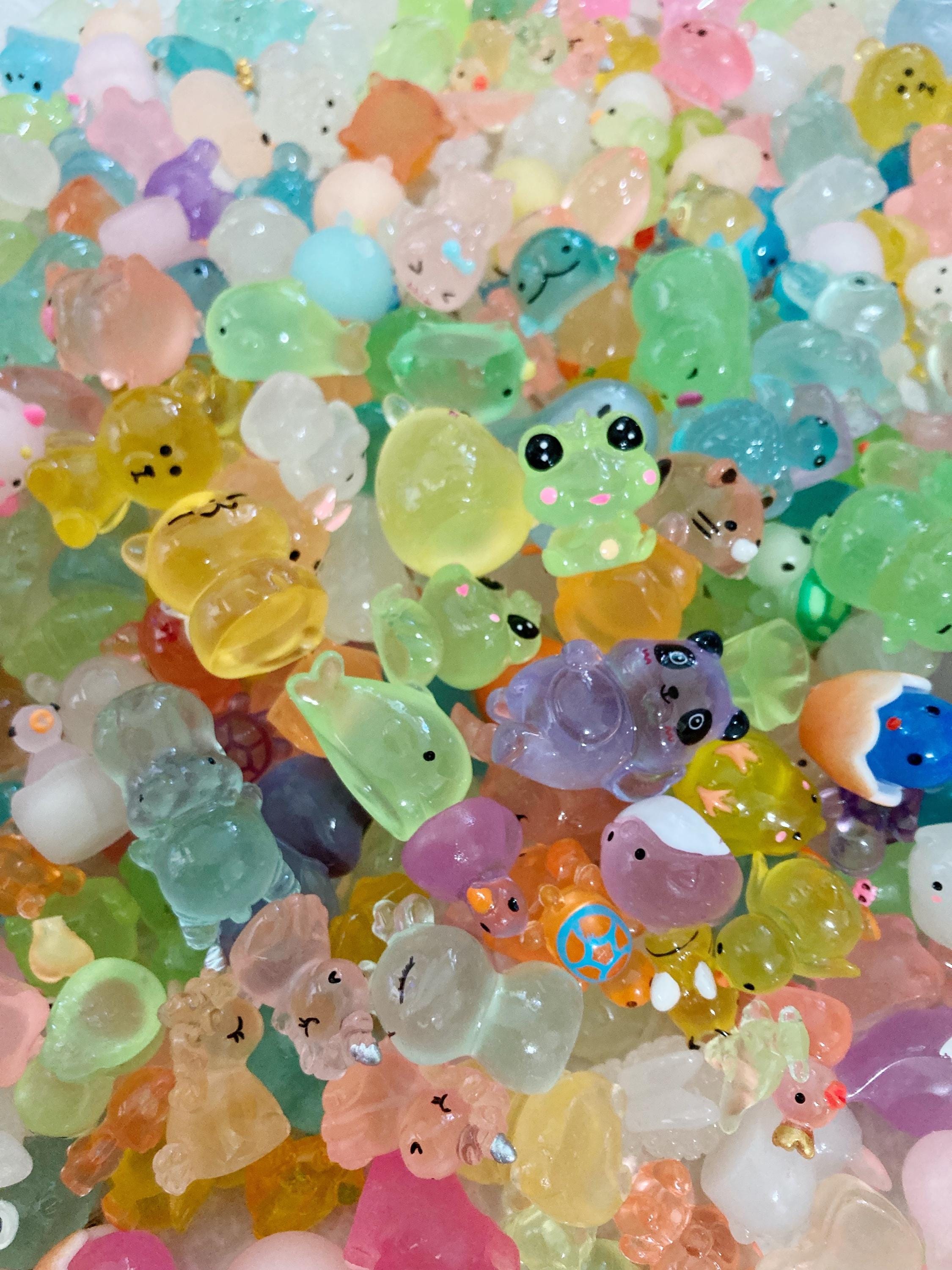 Glow in the Dark Animal Resin Charms | 20–35mm Flatback Cabochons