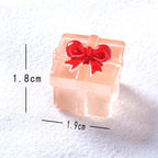 Glow in the Dark Gift Box Resin Charms | Luminous Flatback Cabochons for DIY Crafts & Jewellery Making (15x19mm)