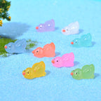 Glow in the dark mixed duck resin charm cabochon for DIY crafts and decoden