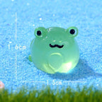 Glow in the dark frog resin charm cabochon for DIY crafts and decoden