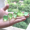 Glow in the dark frog resin charm cabochon for DIY crafts and decoden