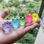 Glow in the Dark Cupcake Animal Resin Charms luminous flatback resin cabochons for DIY crafts