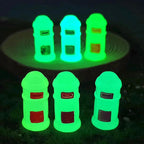 Glow in the Dark Mini Mailbox Resin Charms luminous flatback resin cabochons for DIY crafts