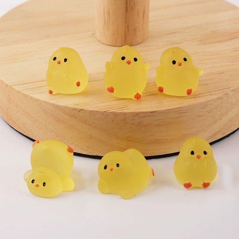 Glow in the Dark Chick Resin Charms luminous flatback resin cabochons for DIY crafts