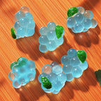 Mixed colorful glow in the dark fruit resin cabochon charms