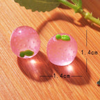 Glow in the dark fruit resin charm cabochon for DIY crafts and decoden