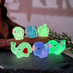 Glow in the Dark Resin Elephant Charm: DIY Craft Cabochon (15x22mm)