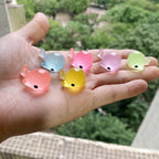 Glow in the Dark Whale Resin Charms | 15mm Ocean Cabochons