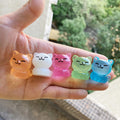Glow in the Dark Mini Cat Resin Charms luminous flatback resin cabochons for DIY crafts