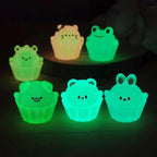 Glow in the Dark Cupcake Animal Resin Charms luminous flatback resin cabochons for DIY crafts