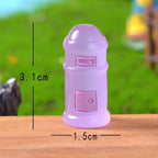 Glow in the Dark Mini Mailbox Resin Charms luminous flatback resin cabochons for DIY crafts
