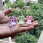 Glow in the Dark Deer Resin Charms | Luminous Christmas Flatback Cabochons for DIY Crafts (28x23mm)