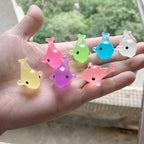 Glow in the Dark Dolphin Resin Charms luminous flatback resin cabochons for DIY crafts