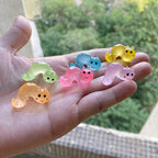 Glow in the dark caterpillar resin charm cabochon for DIY crafts and decoden