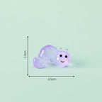 Glow in the dark caterpillar resin charm cabochon for DIY crafts and decoden