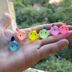 Glow in the Dark Bird Resin Charms luminous flatback resin cabochons for DIY crafts