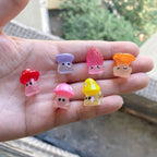 Glow in the Dark Mushroom Resin Charms luminous flatback resin cabochons for DIY crafts