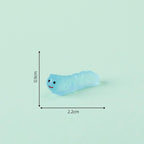 Cute glow in the dark caterpillar resin cabochons for DIY crafts