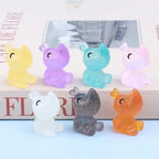 Cute glow in the dark rhinoceros resin charm cabochons