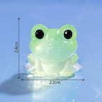 Glow in the Dark Mini Frog Resin Cabochons luminous flatback resin cabochons for DIY crafts