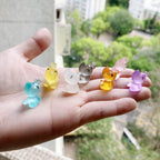 Cute glow in the dark rhinoceros resin charm cabochons
