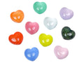 Glow in the Dark Heart Resin Charms | 21–24mm Flatback Cabochons