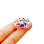 Glow in the Dark Crab Resin Charms | Luminous Colorful Flatback Cabochons for DIY Crafts & Jewellery Making (20x30mm)