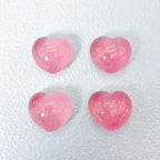 Glow in the Dark Heart Resin Charms | 21–24mm Flatback Cabochons